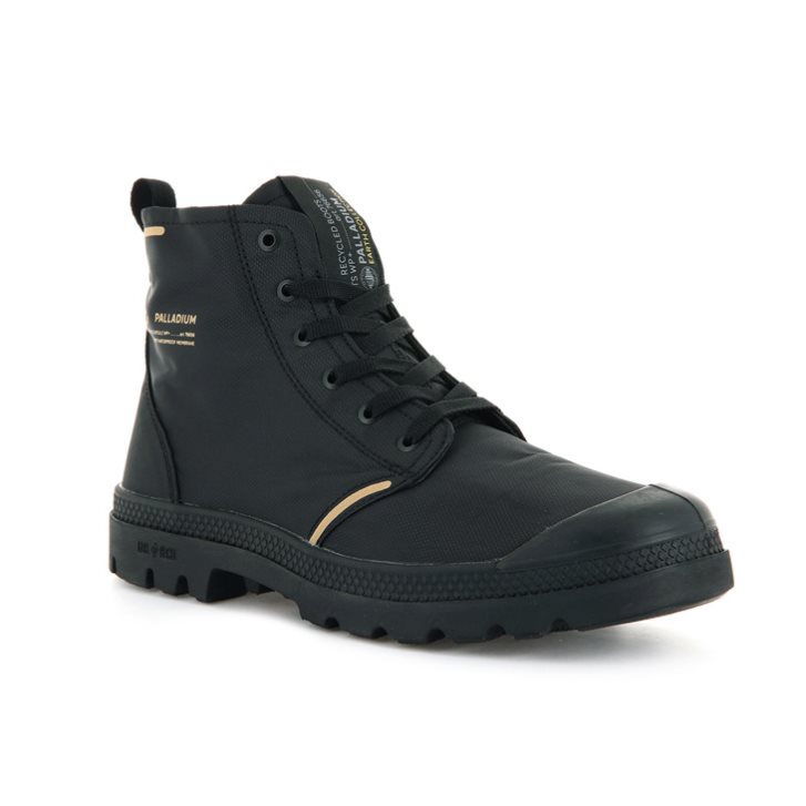 Palladium Pampa Lite+ Recycle WP+ Men's Boots Black | UK W497-HOM